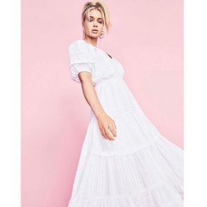 Betsey Johnson Speckled Tiered Maxi Dress